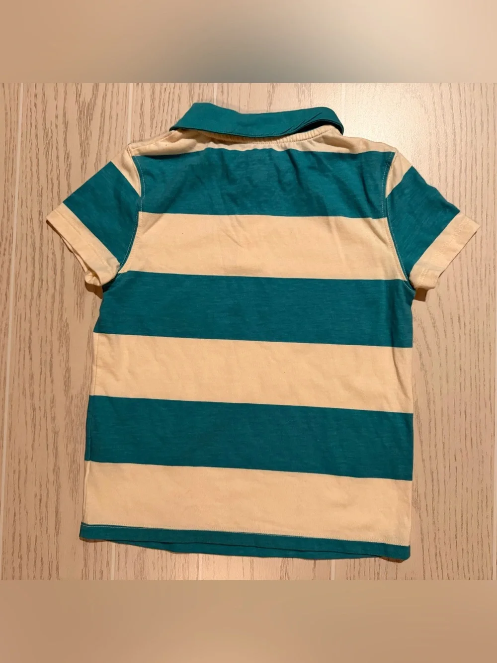 Cat & Jack Boys Polo Shirt Bundle XS 4/5 Blue Striped Preppy School 2pc